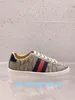 gucci gg Вы Chaussures décontractées 100% en cuir réel hommes Sneaker Ace pour femmes avec abe