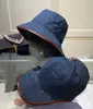 Letter Denim Fisherman Hat Sunshade Beach Western Style Internet Famous cap Female Summer Sun Hats Casual