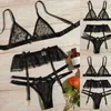 Soutien-gorge Ensembles Lingerie Tops Pour Femmes Dentelle Dames Broderie Sous-Vêtements Crochet Teddy Découpe Sangle Votre historique de navigation