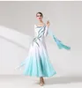 Scene Wear Adult Advanced Performance Ballroom Dance Dress Gradient Color Standard Waltz Tango Competition Dresses