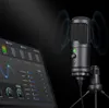 USB -микрофон компьютер игров Mic Mic Desktop Mic Установите выходные направления для управления громкостью C и кнопку подключения кнопки для потокового подкаста студийной записи