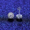 Tasarımcı Küpeler Kulak Saplama Moda Elmas Kulak S925 Küpe Küpe Gümüş Küpe Küpe Lady Moissanite Stud Küpe Studs Bling Rapçi Yuvarlak Kulak Yüzüğü