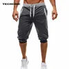 Męskie spodenki Summer Mężczyźni Mężczyźni Długość kolan Kolan Kolor Patchwork Joggers Krótkie spodnie spodnie spodnie Mężczyźni Bermudy Shorts Roupa Masculina 230313