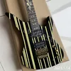Synyster Gates Custom-S E-Gitarre, Korpus im Nadelstreifen-Stil, importierte Hardware