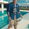 Survêtements pour hommes marque de mode rue Hip Hop T-shirt hommes été vêtements de sport décontractés surdimensionné 3d crâne imprimer ensembles courts