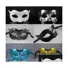 Maschera per feste Uomo Maschere per travestimento di Halloween Mardi Gras Volto di danza veneziana Il colore misto 3702 Consegna a goccia Forniture per eventi di nozze Dhrjh