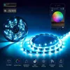 LED Strip Lights RGB 16.4ft Bluetooth -kleur Veranderen Licht App Control Smart LED's Stripr Kleuren Picking Multicolor Music Lighting voor slaapkamer Room Feest Usalight