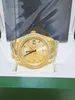 with Original Box High-quality Watches 41mm Mens Yellow Gold Dial Bigger DIAMOND Automatic Fashion Brand Men's Watch Wristwatch 202315