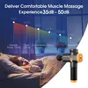 Helkroppsmassager Phoenix A2 Massage Gun Percussion Black Body Massager Electric Therapy LCD Gun Massage 4 Heads Massager Phoenix MG55008 230313