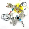 Keychains Keychain Jewelry Cute Dragonfly Ms. Gift Crystal Rhinestone Car Pendant Fashion Män och kvinnor bär vild xDPQQ