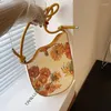 Borse da sera 2023 Donna Girasole Pittura a olio Shouler Donna Marca Wave Design Nodo Ascellare Borsa Fashion Girl Borse