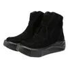 Retro Man Zip Boot подлинный кожаный матовой