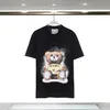 Summer New Women's Designer T Shirts Top Quality Mens Luxurys Cartoon bear print Tshirts female Short Sleeved Tshirt Fashion male Loose Tees Plus size