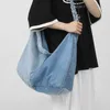 Nowe dżinsowe kobiety torba na ramię swobodne dżinsy torebki duże torby na crossbody for Women Denim Girls Bag 230308