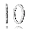 Stud Earrings 925 Sterling Silver Earring Love Lock Polished Crown O U-shaped Signature Double Hoop For Women Jewelry Gift