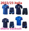 23 24 Italys Tracksuit Camisetas de Football Jerseys Short Sleeves Training Suit 22 Italys Chandal Futbol Survetement Italia Sportswear