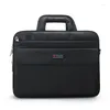 Briefcases Waterproof Black Briefcase Men Business Travel 14 16 Inches Laptop Oxford Shoulder Strap Messenger Bag 4 Styles