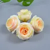 100 pcs 5 cm Silk artificiale Vintage retrò camelia japonica fiore bocciolo per copricapo fai -da -te copricapo accessorio decorativo wedd5629866