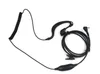 1 stift PTT Earpiece Mic för Motorola Radio Curl Line 2.5mm T6200 T6210 T6220 T6250 T6300 T6400 T7200 SVART C021 ALISHOW 20