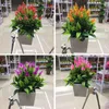 Fleurs décoratives Décoration Bureau Extérieur Intérieur Pot Plantes Artificielles Faux Jardin