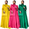 Plus Size African Bazin Riche Long Dress for Women Wedding Party Dress Evening Gowns Traditional Dashiki clothing Kaftan Robe
