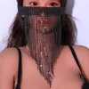 Party Masks Europe och America Sexy Fashion Mask Oregelbundet Super Flash Fringe Veil Party Rave Accessories Female Mask 230313