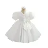 Girl Dresses White Princess Dress For Flower Bow Birthday Kids Clothes Wedding Evening Party Girls Clothing Ball Gowns Costume Vestidos