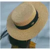 Wide Brim Hats Women Hat Gold Bee St Cap Womens Fashion Flat Top Woven Caps Girl Bucket Summer Sun Vintage Visor213X Drop Delivery A Dhay1