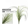 Decorative Flowers 5pcs Home Furnishings Simulation Plastic Dandelion Onion Silk Grass False Green Plant Wall Desktop Flower Arrangement