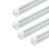 LED -rör 8ft dubbelrad R17D FA8 Integrerad LED -rör 384 lysdioder 72W 4ft 8ft LED -rör kallt vitt med stripskydd