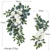 Flores decorativas grinaldas de seda arco arco floral Arco Flores Arco para decoração Arco de casamento artificial Decoração de parede Decoração de parede 230313