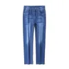 Jeans pour hommes printemps été hommes Stretch Jeans mode décontracté Slim Fit Denim pantalon mâle bleu pantalon homme vêtements 230313