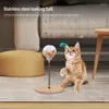 Cat Toys Treat Ball With Spring Feeder Interactive Game For Your Indoor Cats Tumbler