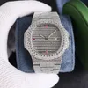 Montre pour homme entièrement diamantée mécanique automatique 8215 montres-bracelets d'affaires saphir étanche 50 m montres-bracelets super lumineuses 40 mm Montre de luxe