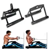 Accessoires Fitness Home Gym Barbell V-Bar 360 ° Roteerbare kabelmachine Handgreep Bevestigingen Roeien Pull Down Oefening handgrepen