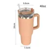 Tumblers New 40Oz Stainless Steel With Sile Handle And Sts Portable Outdoor Water Bottles Sports Car Mugs Insation Travel Vacuum Fla Dhdvd