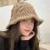 Visors 스타일리시 한 유용한 순수한 컬러 버킷 모자 트렌디 한 겨울 캡 바람 방전 Ladyvisors