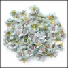 Decorative Flowers Wreaths 500Pcs 2Cm Mticolor Daisy Flower Head Mini Silk Artificial For Crown Scrap Home Decor Diy Garla Dhm2Z