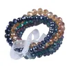 Strand Beaded Strands Women Girl Jewelry Crystal Urocza bransoletka Multi Colour