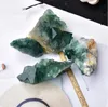100% kamień naturalny zielony fluorytowy kryształowy próbek klastra Kryształowe Kamienie Mineralne Kamienie Zdrowie Dekoracja kamienia leczenia