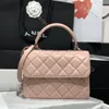 Kadın Moda Kanal Çantaları Çanta Tasarımcı Koyun Dinini Tote Çanta Flep Debriyaj Gümüş Donanım Zinciri Crossbody Bags 10A Gerçek Deri Elmas Kafes Çekişleri