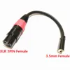 Cabos de áudio, microfone XLR 3pin fêmea a 3,5 mm (1/8 polegada) TRS Jack Adapter Cable Adaptador de cerca de 0,2m / 1pcs