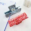 2023 Geometric Colorful Plastic Claw Clip Women Hairpins Barrette Crab Hair Clips Large Korean Headwear Girls Hair Accessories