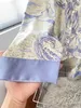 Женская одежда для сна Crlaydk Women Pajamas 2 кусочки PJ Sets Blue Galaxy Silk Long Elice Button Dow