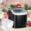 Ice Maker Machine for Countertop, 26lbs Ice/24Hrs, 9 Ice Cubes Ready in 6 Mins, Portable Self-Clean Ice Machine with Scoop and Basket, 13.7lbs,for Kitchen Office Bar Party