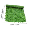 Wreaths Decorative Flowers Garden Plant Fence Artificial Faux Green Leaf Privacy Screen Panels Rattan Outdoor Hedge Home Decor 0.5x1m/3m I