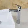 Banyo Lavabo Monit EST Yüksek Rise Cilalı Krom Akarsu Akışı Havzası Musluğu Tek saplı Su Karıştırıcısı Tap