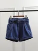 Shorts Feminino Jyate Jeans de cintura alta 2023 Summer Denim Streetwear Bottoms Blue Aline Pants 230314