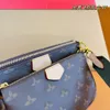 Multi Pochette Torby na ramię Designer Luksusowy sprzęgło Felicie Combo wytłaczane torebki kwiatowe Kobiety Messenger Listeropa skórzane torebki Crossbody Bag