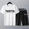 شورتات شورتات Men Mensuits Summer TrapStar Summer TrapStar Trapstar Traps Cotton Luxury T-Shirt Letters Print 2 قطعة بدلة نسائية 230313